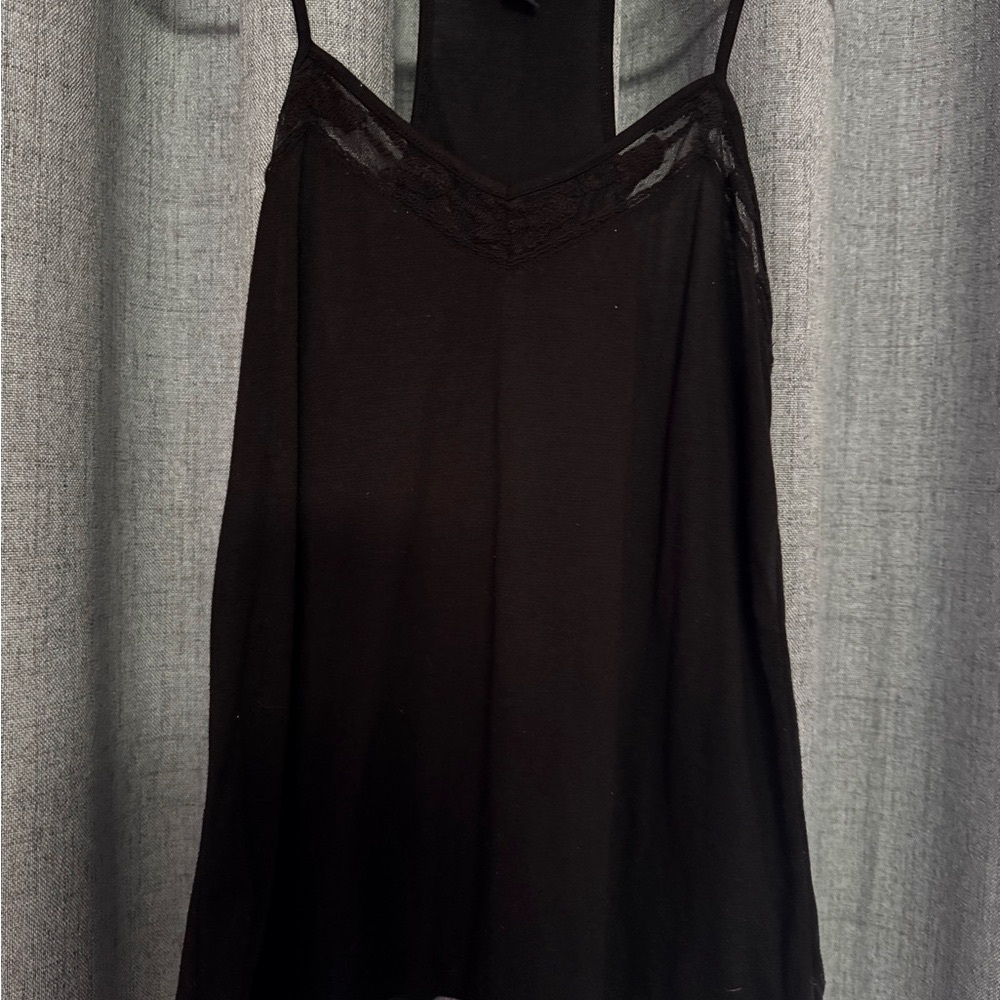 AMERICAN EAGLE Black Tank W/ Lace